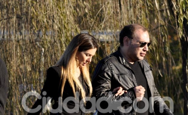 Andrea Frigerio, en el último adiós a Juan Alberto Badía. (Foto: Jennifer Rubio - Ciudad.com)