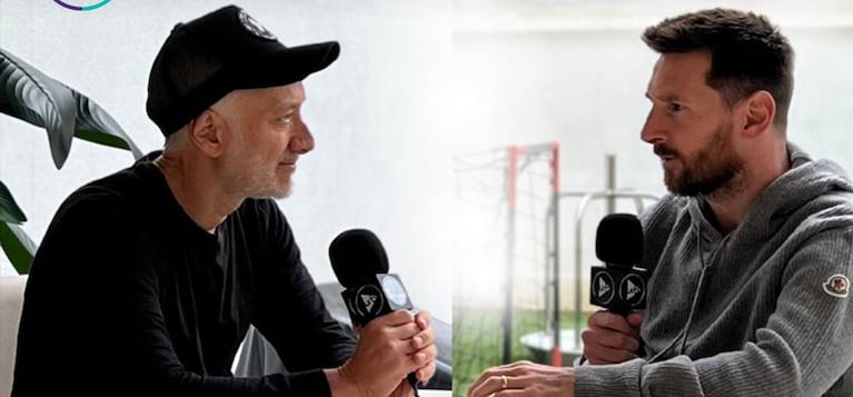 Andy Kusnetzoff y Lionel Messi. Foto: captura YouTube