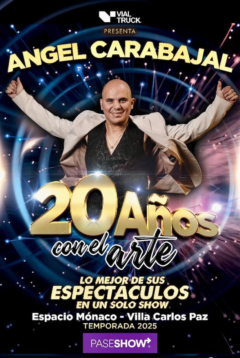 Ángel Carabajal estrena show y presenta nuevo libro