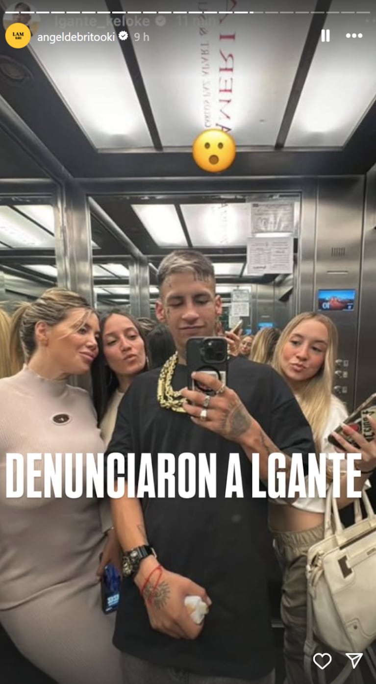 Ángel contó que denunciaron a L-Gante.