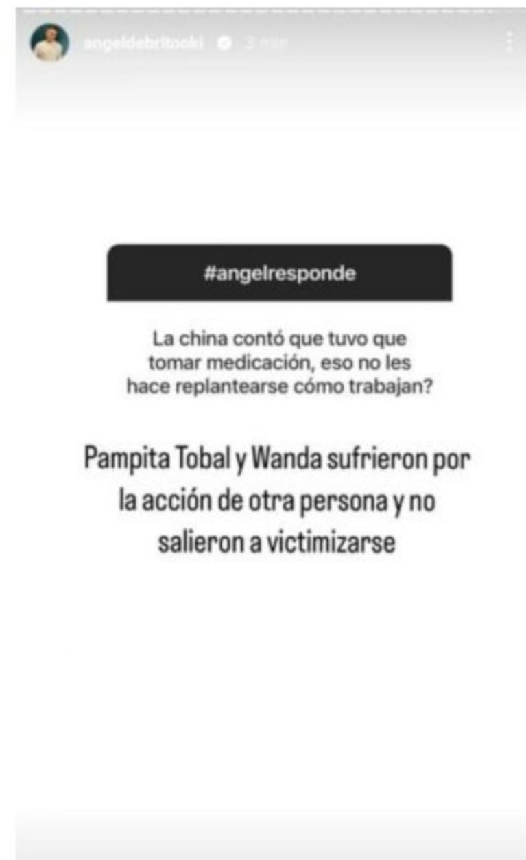 Ángel de Brito acusó a China Suárez de victimizarse y le recordó a Pampita, Eugenia Tobal y Wanda Nara