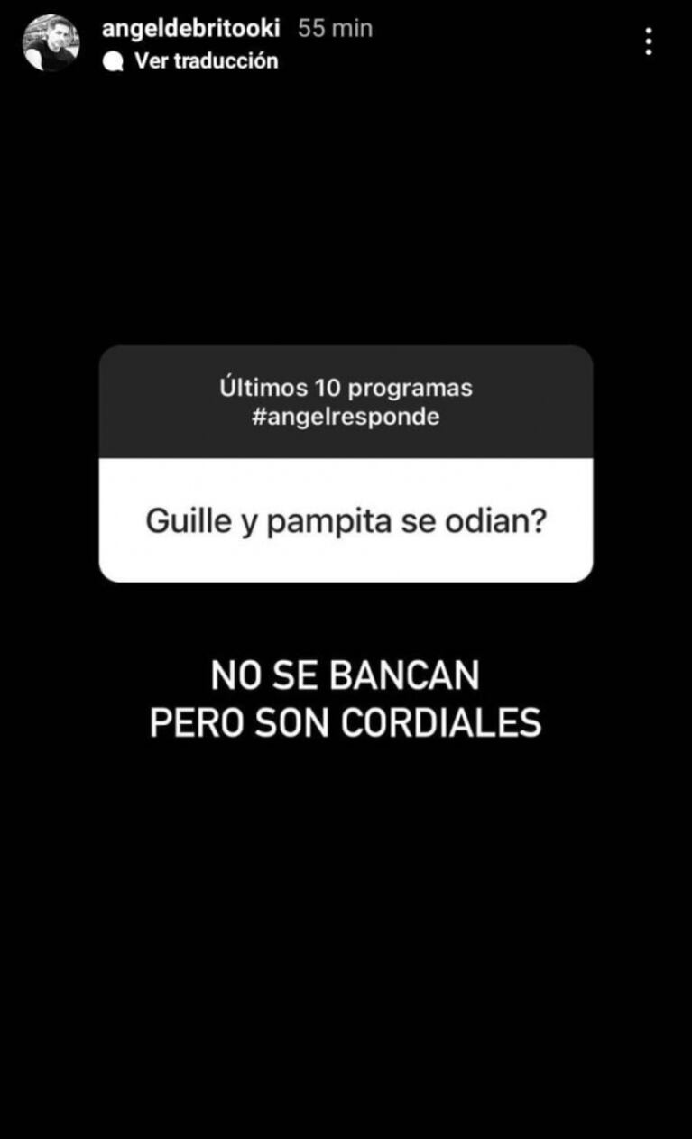 Ángel de Brito contó cómo se llevan realmente Pampita y Guillermina Valdés: "No se bancan pero son cordiales"