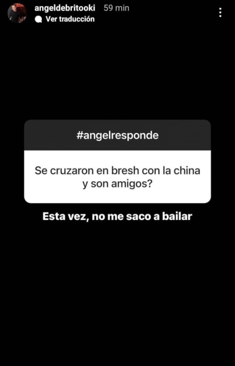 Ángel de Brito contó qué pasó cuando se cruzó con China Suárez en una fiesta