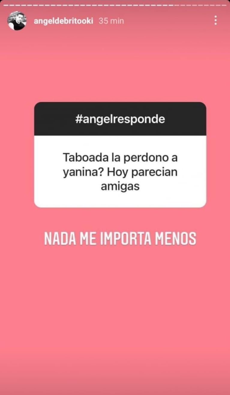 Ángel de Brito, determinante sobre la relación de Yanina Latorre y Andrea Taboada: "Nada me importa menos"