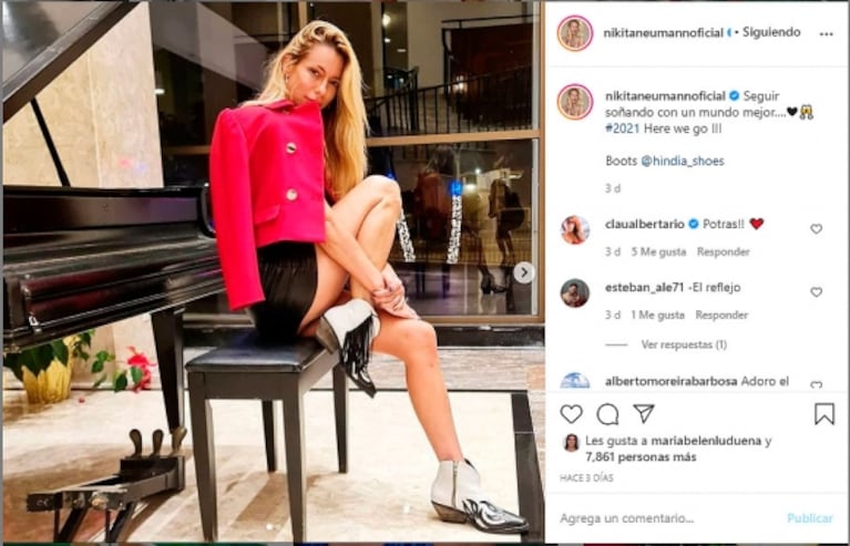 Ángel de Brito 'escrachó' otra vez a Nicole Neuman promocionando botas de cuero: "80 por ciento vegana"