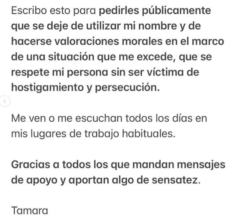 Ángel de Brito fulminó a Tamara Pettinato, indignado con su comunicado sobre sus visitas a Alberto Fernández