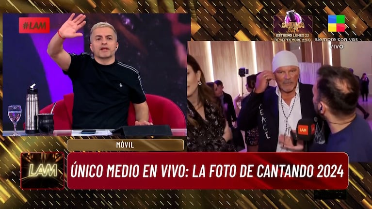 Ángel de Brito le cortó el rostro en vivo a un famoso: “Se terminó el móvil”