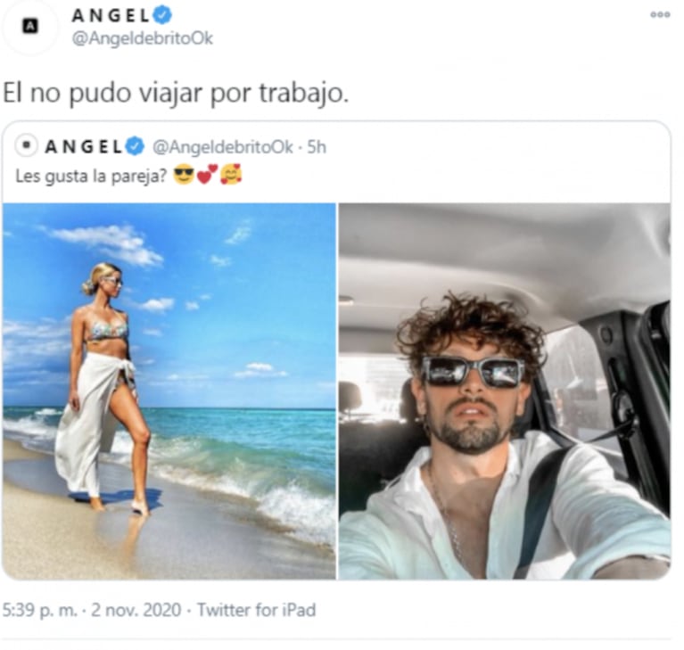 Ángel de Brito mandó al frente a Nicole Neumann y presentó al empresario con quien estaría viviendo un romance