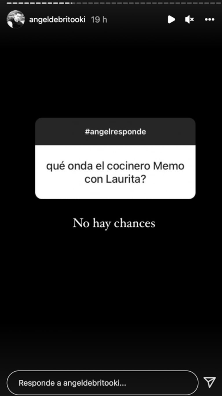 Ángel de Brito reaccionó a la posibilidad de un romance entre Laurita Fernández y Memo