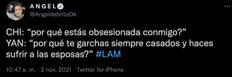 Ángel de Brito reveló que China Suárez llamó indignada a Yanina Latorre: "Se dijeron de todo" 