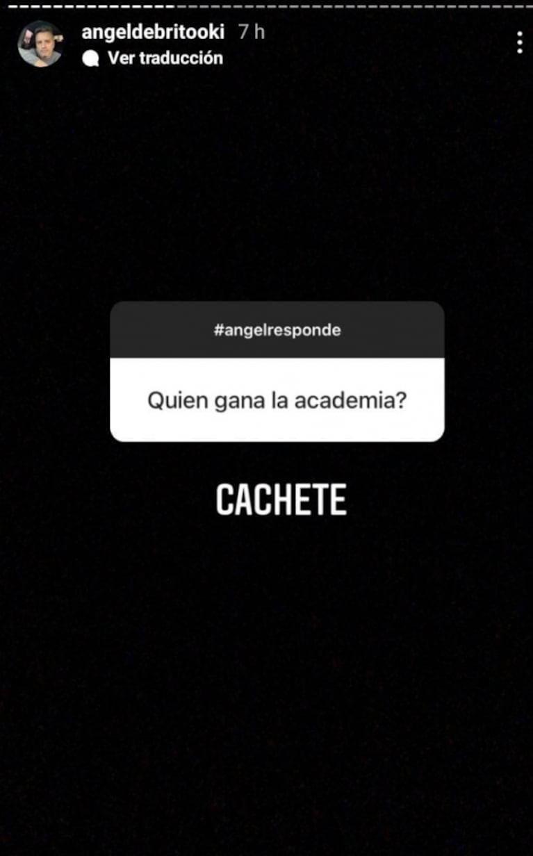 Ángel de Brito reveló quién cree que ganará La Academia: "Cachete" 