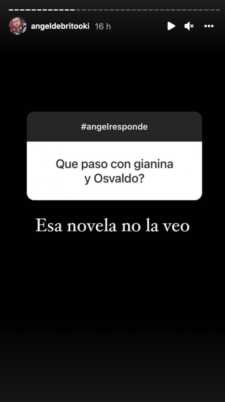 Ángel de Brito, sin filtro cuando le preguntaron por los rumores de separación de Gianinna Maradona y Daniel Osvaldo: "No veo esa novela"