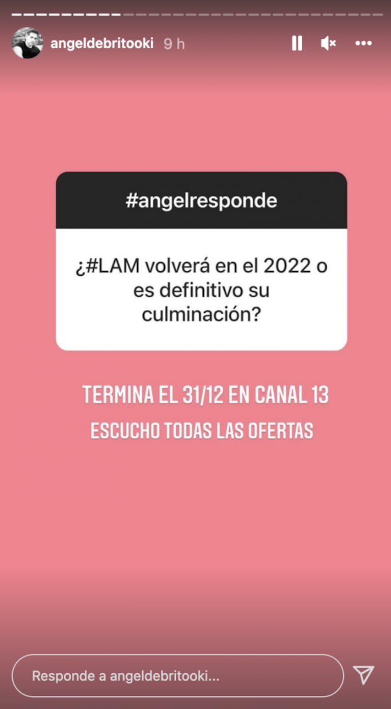 Ángel de Brito sorprendió al revelar qué hará cuando termine Los ángeles de la mañana: "Escucho propuestas"