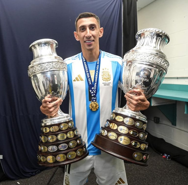 Ángel se despidió del fútbol tras haber ganado la Copa América.