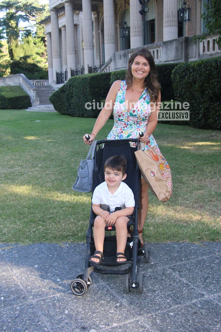 Ángeles Balbiani con su hijo Cósimo(Foto: Movilpress)