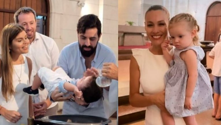 Angie Balbiani bautizó a Cósimo y Pampita fue una de las madrinas.