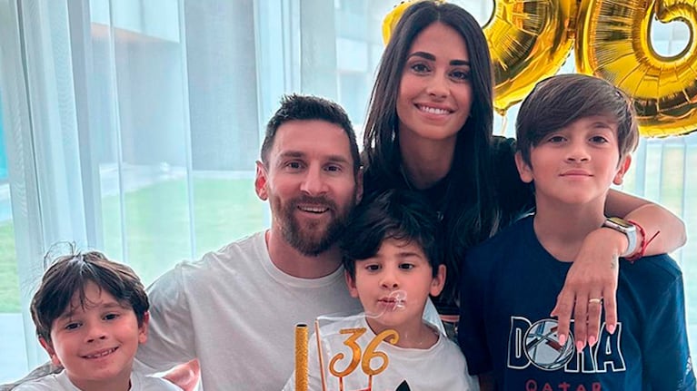 Antonela Roccuzzo compartió la llegada de Lionel Messi a Miami.