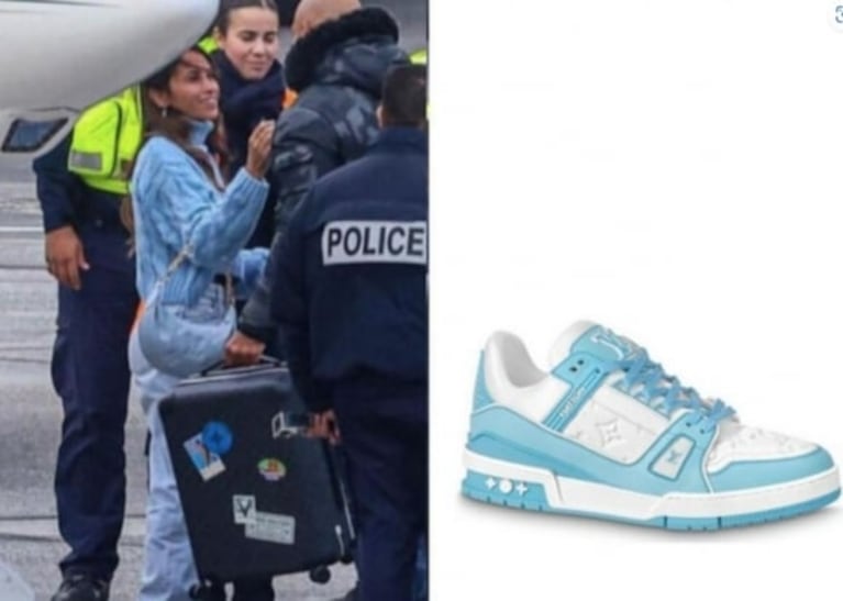 Antonela Roccuzzo: cuánto salen las zapatillas que eligió para regresar a París