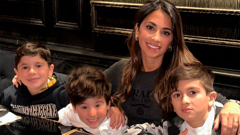 Antonela Roccuzzo mostró los tiernos regalos que le hicieron sus hijos por su cumpleaños.