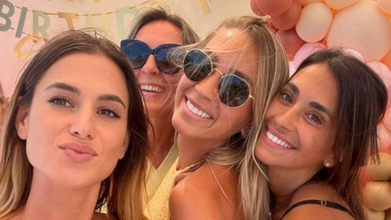 Antonela Roccuzzo pasó una divertida tarde con amigas.