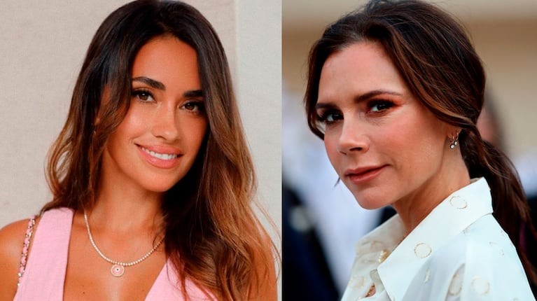 Antonela Roccuzzo y Victoria Beckham posaron juntas en un evento top.