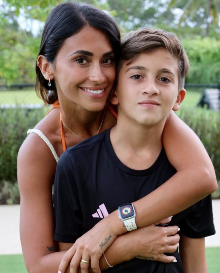 Antonela saludó a Thiago por sus 11 años.