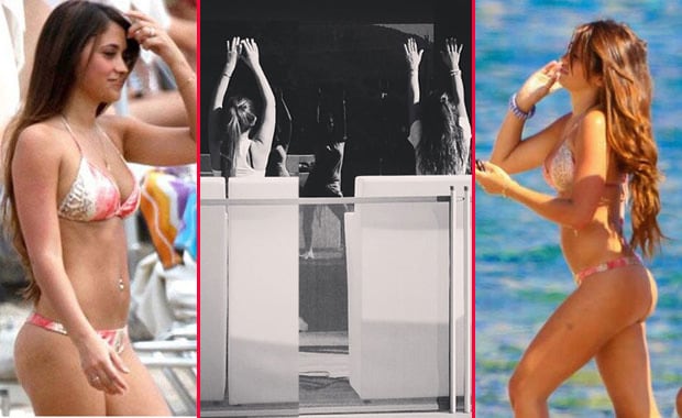 Antonella Roccuzzo y su secreto para un cuerpo perfecto: clases de zumba. (Fotos: Web e Instagram)