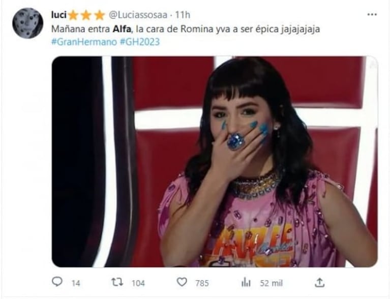 Anunciaron que Alfa vuelve a ingresar en Gran Hermano 2022: los mejores memes sobre Romina Uhrig 