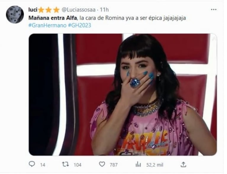 Anunciaron que Alfa vuelve a ingresar en Gran Hermano 2022: los mejores memes sobre Romina Uhrig 