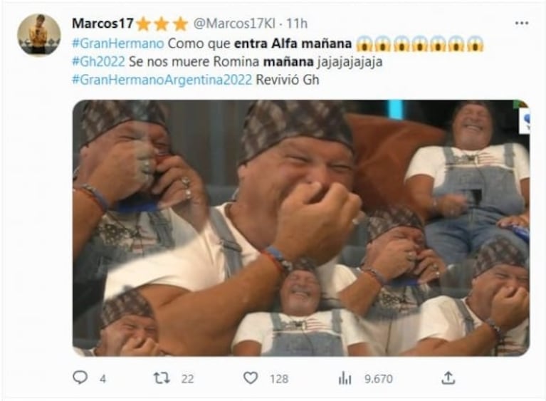 Anunciaron que Alfa vuelve a ingresar en Gran Hermano 2022: los mejores memes sobre Romina Uhrig 