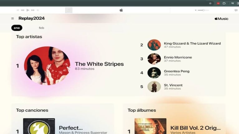 Apple Music Replay ofrece a los usuarios un resumen mensual de su música más escuchada