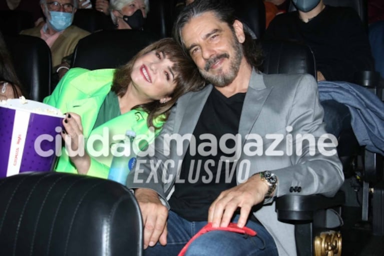 Araceli González y Fabián Mazzei disfrutaron del estreno de su película: las fotos en el cine y en familia