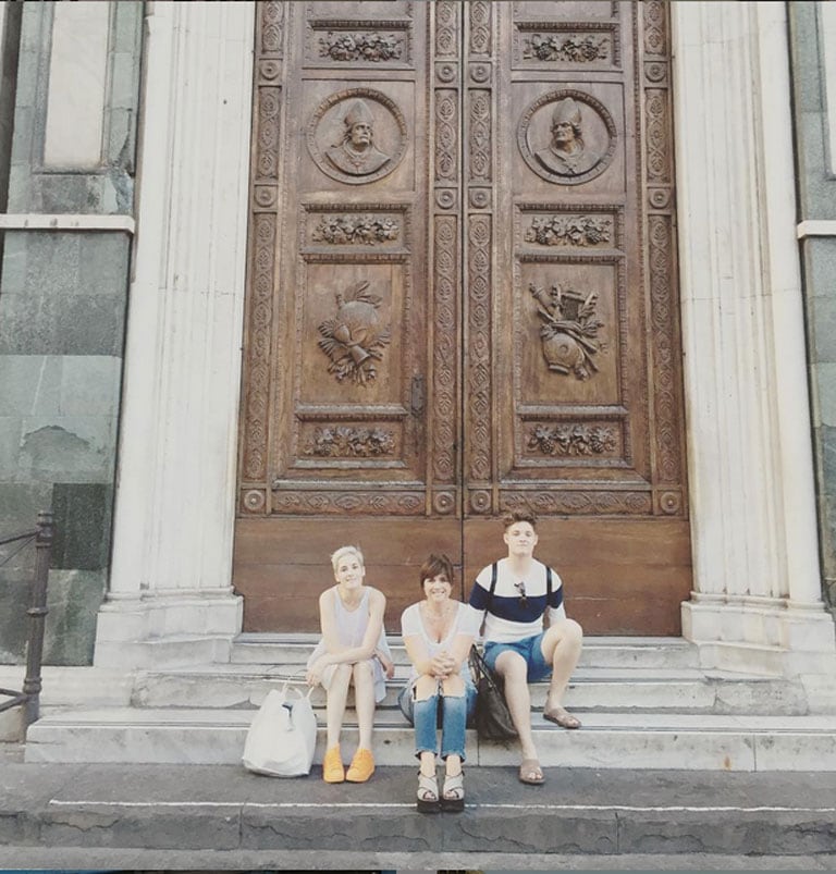 Araceli González y su familia, de rotation por Europa (Fotos: Instagram). 