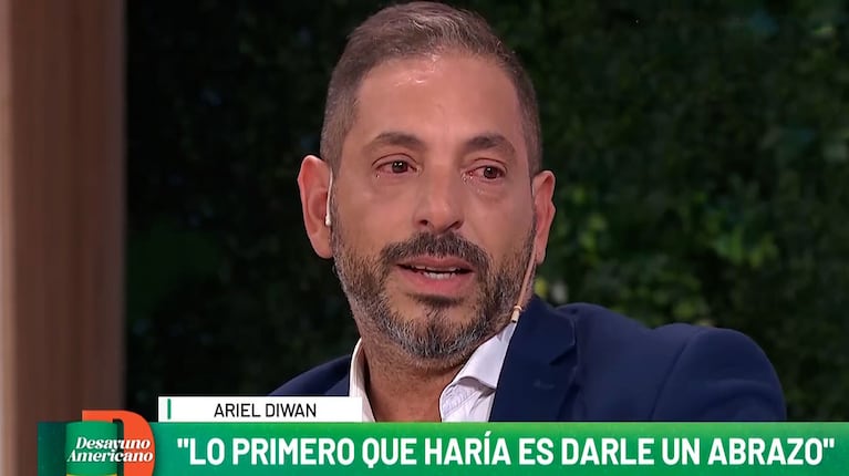 Ariel Diwan rompió en llanto al hablar de Ian, su hijo del corazón: “Hace 9 años que no lo veo”