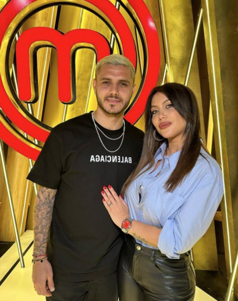 Así apoyó Mauro Icardi a Wanda Nara en su debut como conductora de MasterChef: "Muchos éxitos mi amor"