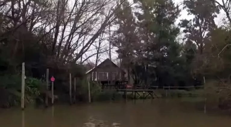 Así es la casa de Germán en el Delta. Foto: Telefe