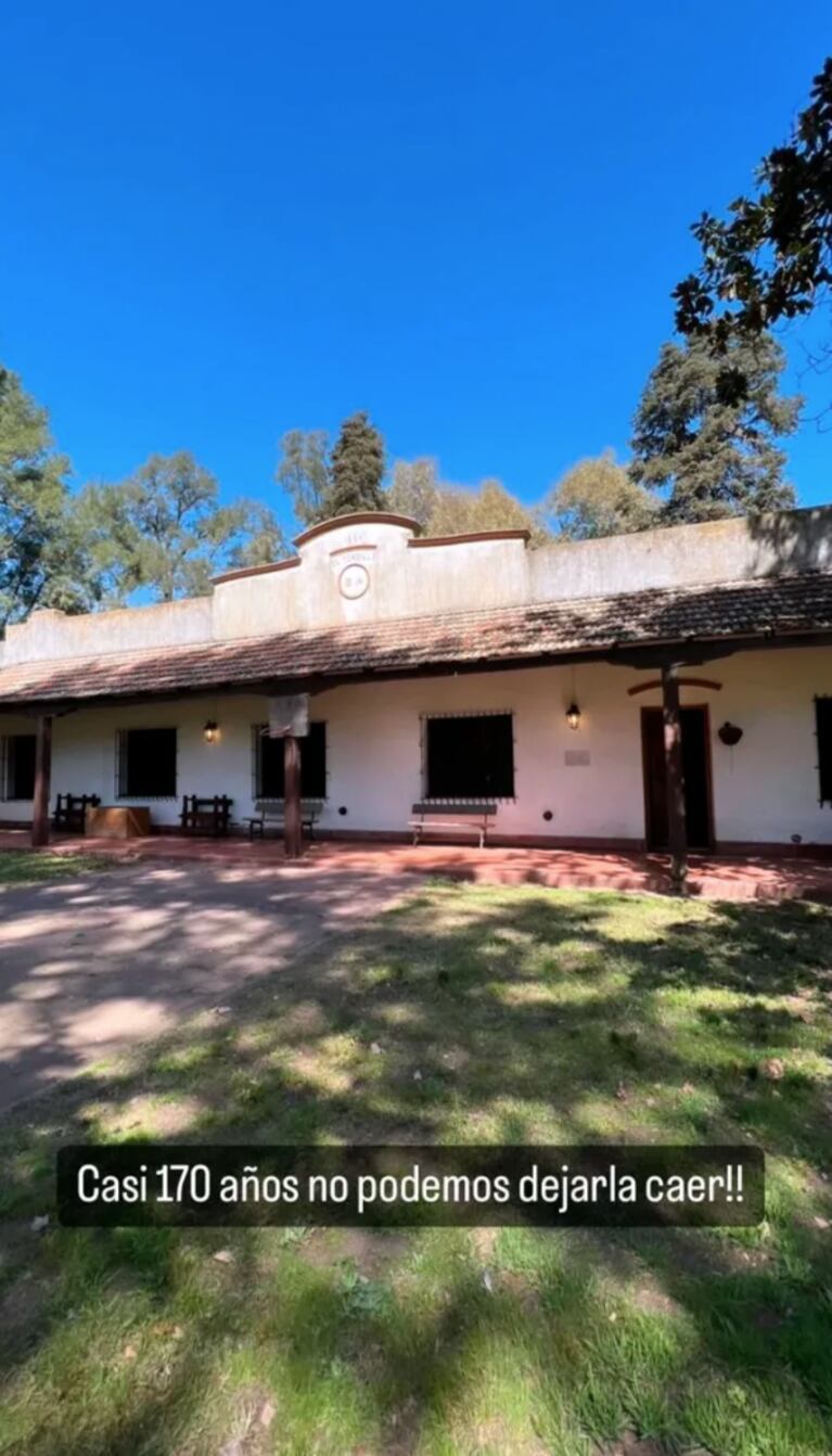 Así es la casona colonial de 1854 que Jimena Monteverde está refaccionando en 25 de mayo