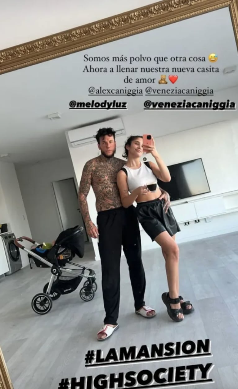 Así es la nueva casa de Alex Caniggia y Melody Luz frente a una laguna artificial: las fotos