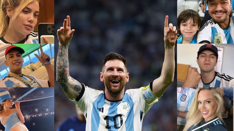 así festejaron los famosos el triunfo de Argentina contra Países Bajos y el pase a Semifinales (Fotos: Agencia Reuter y Capturas de Instagram Stories)