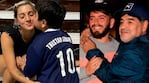 Así fue el emotivo reencuentro entre Jana Maradona, Diego Junior y Dieguito Fernando en Italia.