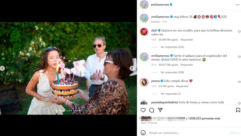 Así fue el mega cumpleaños sorpresa que Duki le organizó a Emilia Mernes: fotos y videos