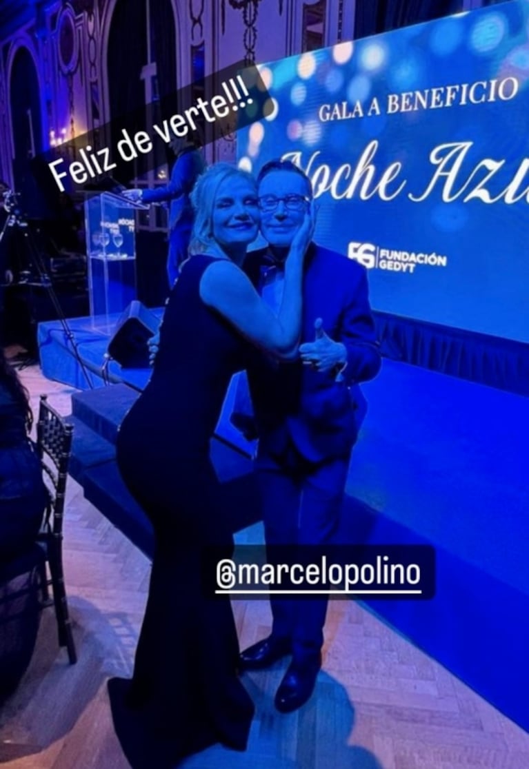 Así fue el reencuentro de Eliana Guercio con Marcelo Polino tras su polémico cachetazo en TV 