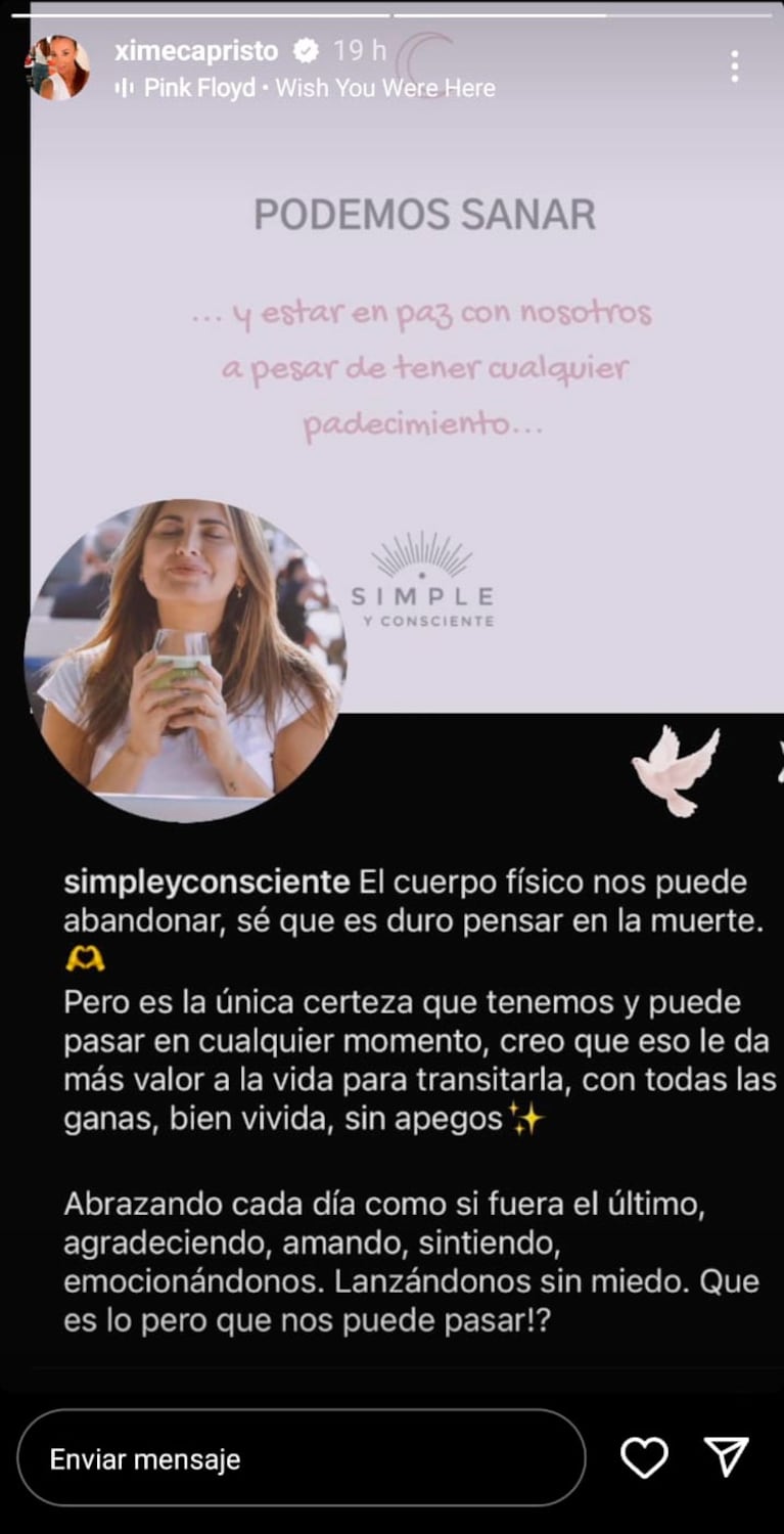 Así hablaba Silvina Luna de la muerte en su libro Simple y consciente: “El cuerpo físico nos puede abandonar”