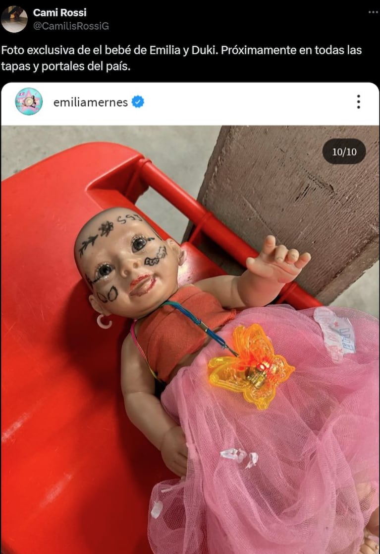 Así reaccionaron los fans de Emilia Mernes ante su posible embarazo de Duki: los memes