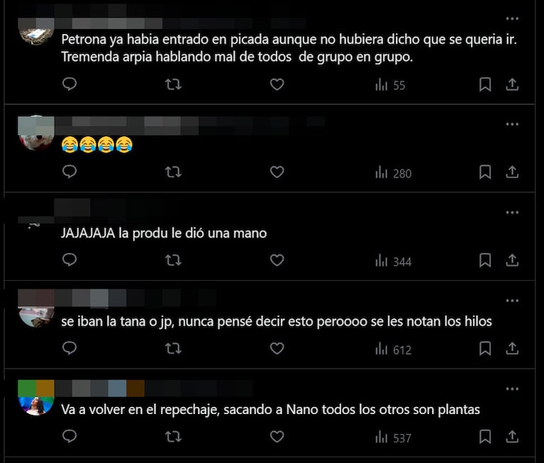 Así reaccionó el público de Gran Hermano en redes, tras la sorpresiva eliminación de Petrona