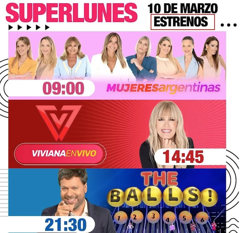 Así serán los lunes de eltrece. Foto: IG | eltrecetv