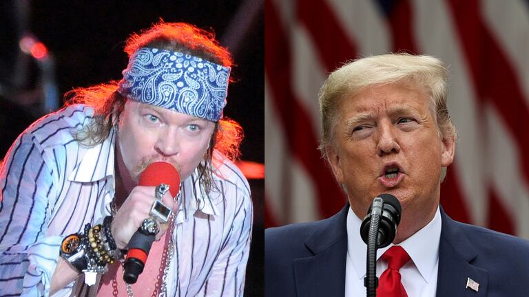 Axl Rose atacó a Donald Trump en las redes sociales