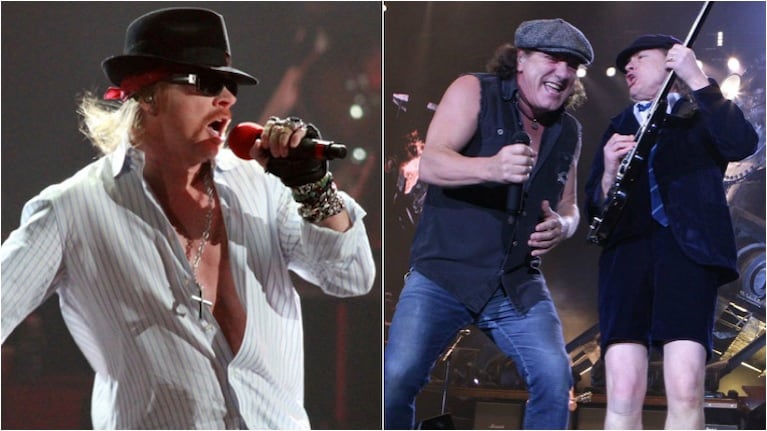 Axl Rose de Gun N' Roses es el nuevo líder de AC/DC. Foto: Web