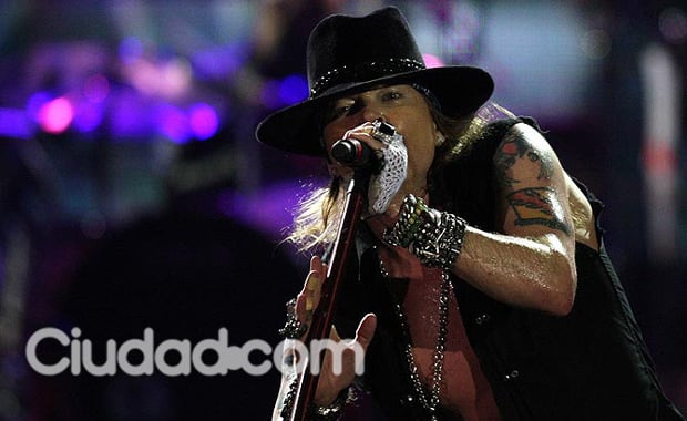 Axl Rose, en el recital que los Guns dieron en Argentina en el 2010