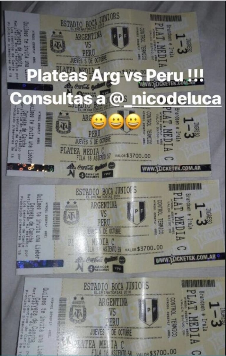 Ayelén Paleo promocionó una reventa de entradas para el partido de la Selección Argentina y se defendió: "Mi amigo me pidió que le diera una mano y lo hice; no ando pensando si es legal o ilegal"